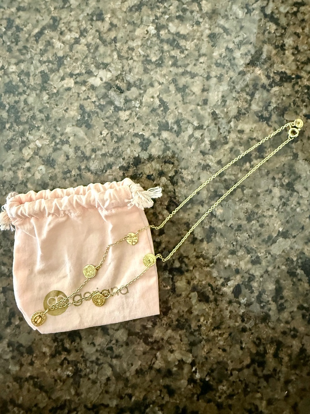 Gorjana Gold Coin Charm Necklace